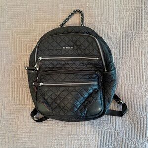 MZ Wallace Black Quilted Backpack